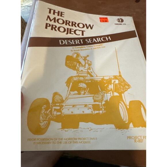 THE MORROW PROJECT "DESERT SEARCH" MORROW PROJECT FILE : R-007 circa 1986 New - Picture 4 of 10